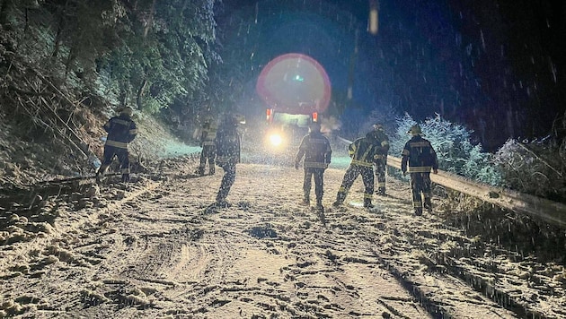In der Nacht herrschten tief winterliche Verhältnisse vor.