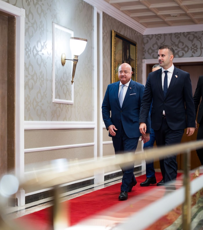 Stocker besuchte Spajić nach seinem Amtsantritt in Montenegro.