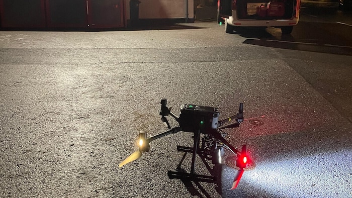 Auch Drohnen standen mehrmals im Einsatz.