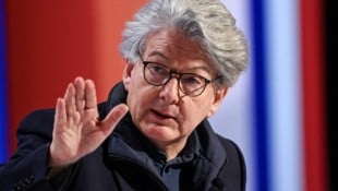 Ex-EU-Kommissar Thierry Breton aus Frankreich landete wegen der Regulierung der US-Techkonzerne ...