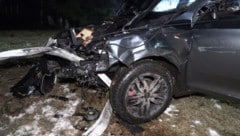 Der Wagen endeten als Totalschaden.