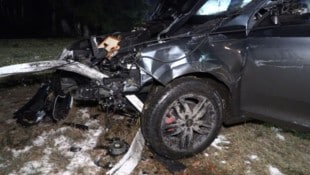 Der Wagen endeten als Totalschaden.