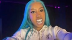 Kim Kardashians Tochter North West sorgt mit ihrem exaltierten Look mal wieder für Aufsehen.