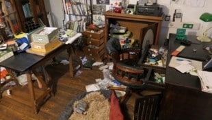 Diebe durchwühlten alles: Das Büro der Tierschützerin wurde völlig verwüstet.