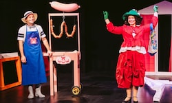 Wildo Schwein und die exzentrische Wienerin Miss Wirrwarr.
