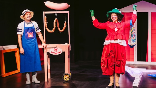 Wildo Schwein und die exzentrische Wienerin Miss Wirrwarr.