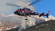 Vier Hubschrauber waren am Samstagnachmittag im Löscheinsatz.