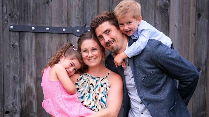 A family photo from happy times