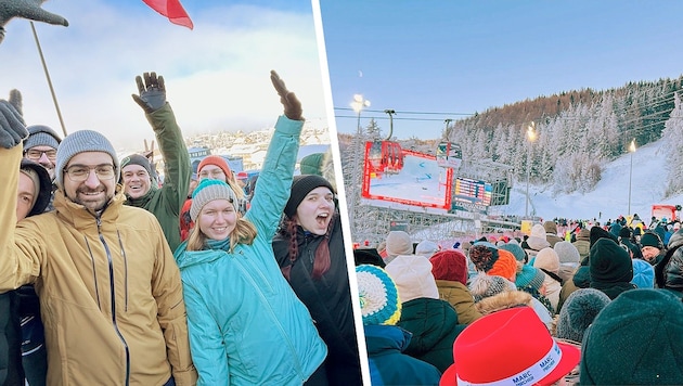 Zahlreiche Fans aus nah und fern feuerten die Skidamen am Semmering an.