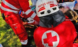 Die Retter mussten gleich zweimal an einem Tag zu Unfällen bei Baumarbeiten nach Michaelnbach ...