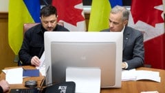 Präsident Wolodymyr Selenskyj und Premier Mark Carney besprachen wichtige Punkte des ...