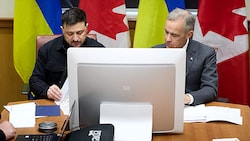 Präsident Wolodymyr Selenskyj und Premier Mark Carney besprachen wichtige Punkte des ...