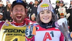 Marco Schwarz und Julia Scheib trumpften am Samstag groß auf, der ganze ÖSV jubelt mit.