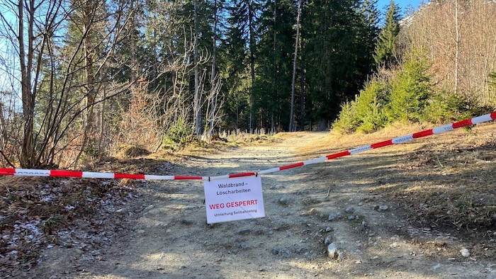 Access is currently prohibited on the Nordkette between the railroad line and Höttinger Graben.