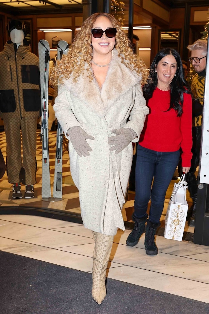 Mariah Carey schaute dieser Tage auch bei Gucci rein.