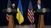 Der ukrainische Präsident Wolodymyr Selenskyj und sein US-Amtskollege Donald Trump sprachen ...