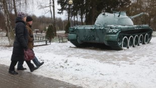 In einem Park in der Stadt Podolsk, Region Moskau