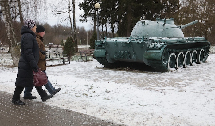 In einem Park in der Stadt Podolsk, Region Moskau