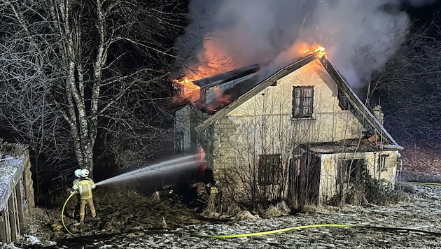 Die Feuerwehr konnte den Brand löschen.