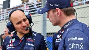 Max Verstappen (re.) dürfte seinen Renningenieur Gianpiero Lambiase (li.) verlieren.