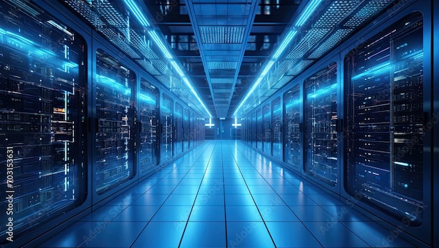 In solchen Rechenzentren laufen die Daten-Highways zusammen.