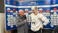 Der finnische Verteidiger Kasper Kotkansalo gab in Graz erste Interviews.
