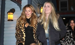 Party-Freundinnen: Model Brooks Nader und Skistar Lindsey Vonn machen gerade Aspen unsicher.