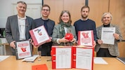 Von links: Manfred Eber, Robert Krotzer, Elke Kahr, Alexander Melinz und Claudia ...