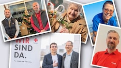 Im Uhrzeigersinn: Gerti Herz, Stefanie Buchroither, Miro Trogrlic, Viktor Schwab sowie Philipp ...