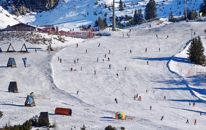 Etliche Skifahrer nutzten das Kaiserwetter am Montag.
