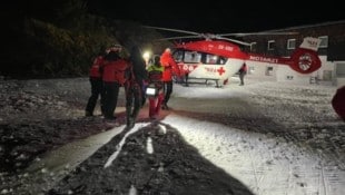 Der Abtransport der jungen Frau am Kitzbüheler Horn.