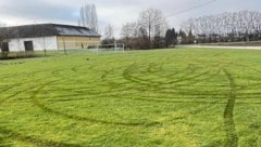 Das „Erdbeerstadion“ in Pupping wurde durch den „Drifter“ schwer beschädigt