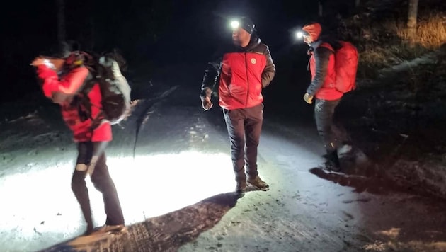 15 Bergretter suchten stundenlang nach dem Wiener.