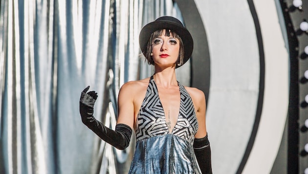 Jasmin Eberl-Seeger in der Musical-Produktion „Cabaret“.