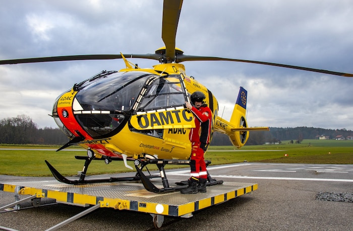 Ab März beginnen die Schulungen der Crew, damit der Helikopter Europa „Christophorus 3“ ab ...