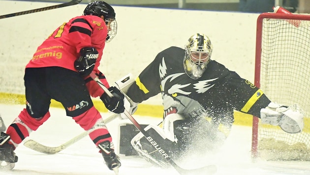 Spartans Althofen mit Lukas Titze (li.) bezwangen Tarco Klagenfurt und Sebastian Wieser (re.).
