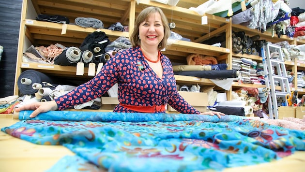 Die Assistentin des Kostümdirektors der Festspiele, Christina König