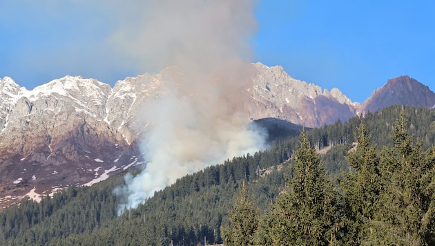 Im Dezember kam es auf der Nordkette in Innsbruck zu einem massiven Waldbrand.