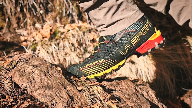 Im „Bergkrone“-Test: der La Sportiva Trango Pro GTX.