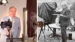 Josef Kuss führt das Geschäft in fünfter Generation, rechts sein Urgroßvater Nikolaus Kuss II. 