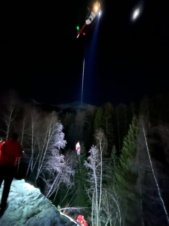 Mittels Tau konnten die Abgestürzten geborgen werden.