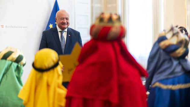 Die Sternsinger im Kanzleramt