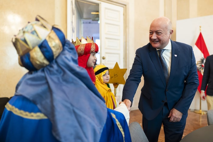 Kanzler freut sich über den Besuch