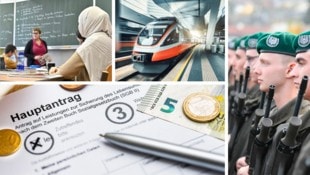 Sozialhilfe, Schulen, Verkehr, Landesverteidigung – nur vier von zahlreichen Bereichen, in denen ...