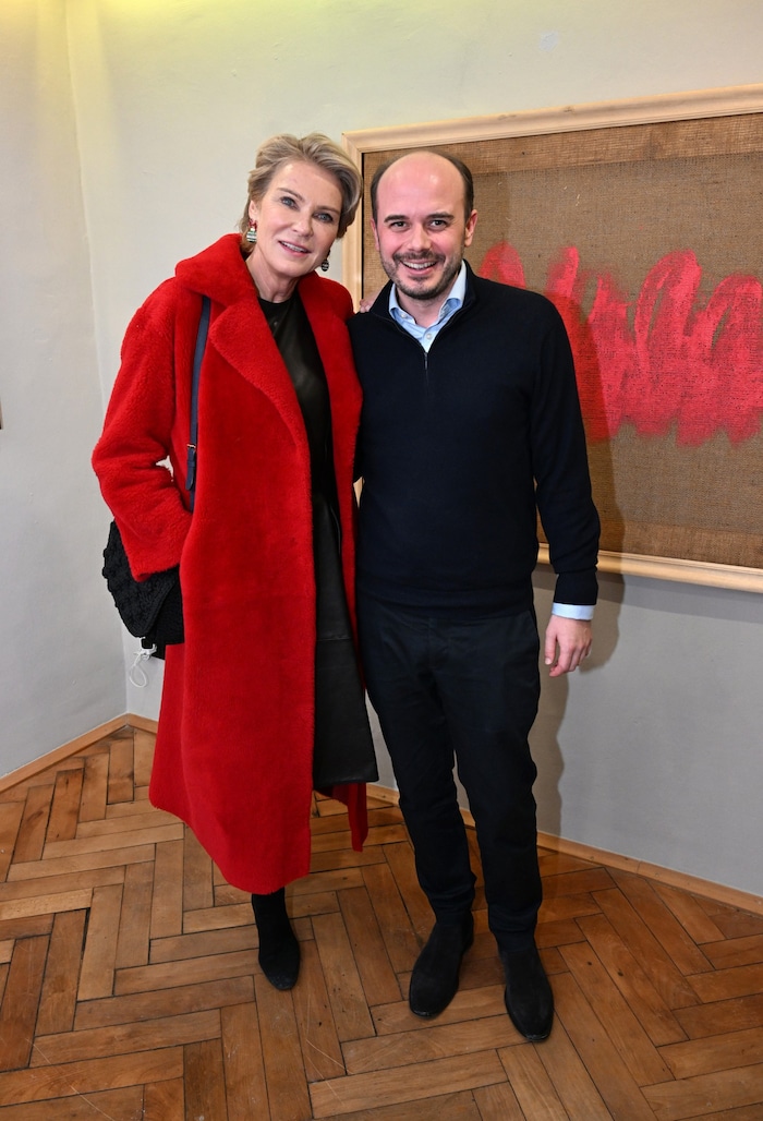 Stephanie Gräfin von Pfuel mit PR-Profi Benjamin Bartz