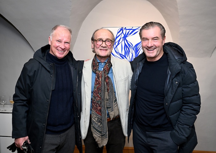 Stefan Reuter, Dirk Krüssenberg und Michael Zorc (von links)