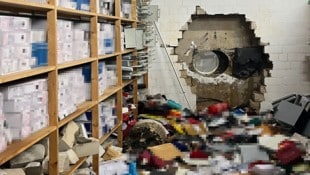 Von einem Parkhaus aus wurde der Tresorraum aufgebohrt.