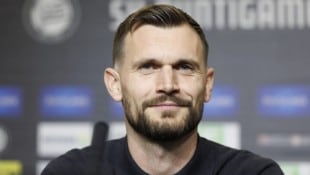 Sturm-Trainer Fabio Ingolitsch sprach bei seiner ersten Pressekonferenz für die Grazer über ...
