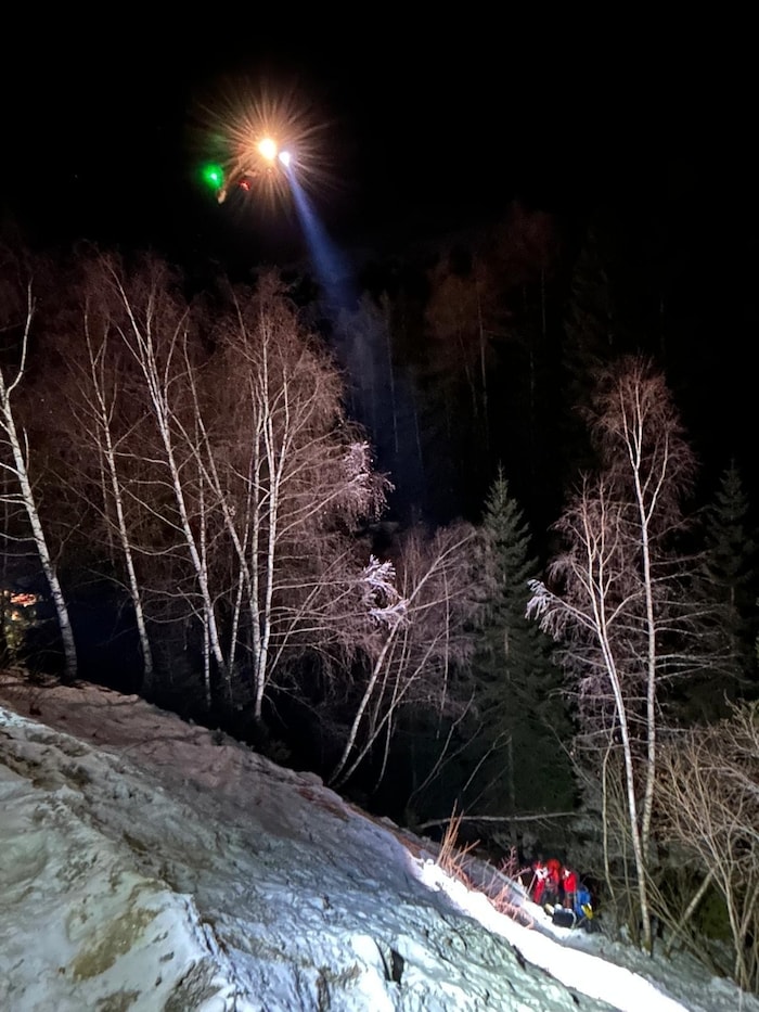 Es war ein fordernder Nachteinsatz für die Heli-Besatzung.