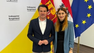 ÖVP-Landesparteiobmann Christoph Zarits und Klubobmann-Stellvertreterin Carina Laschober-Luif